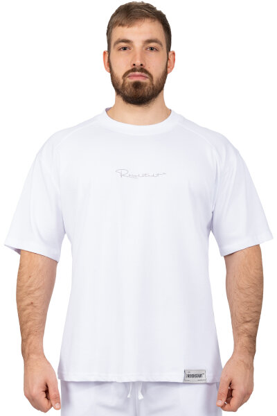 Reichstadt Herren Oversized Kurzes Hemd 22RS033 White XL