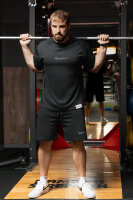 Herren Oversize Sport T-Shirt S-22RS033 Black 4XL