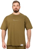 Reichstadt Herren Oversized Kurzes Hemd 22RS033 Khaki 5XL