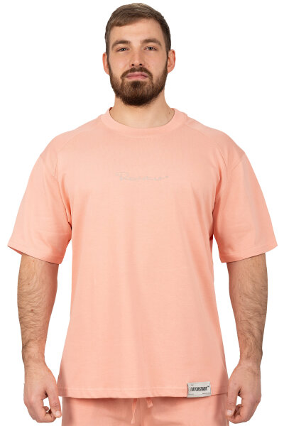 Reichstadt Herren Oversized Kurzes Hemd 22RS033 Old Pink M