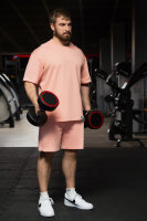 Reichstadt Herren Oversized Kurzes Hemd 22RS033 Old Pink M