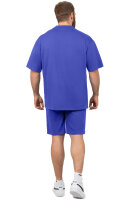 Reichstadt Herren Oversized Kurzes Hemd 22RS033 Light Purple 4XL