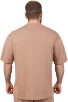 Herren Oversize Sport T-Shirt S-22RS033 Warm Brown XL