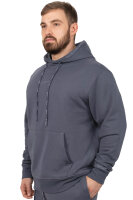 Regular Fit Sport Hoodie Herren Marken-Stick S-23RS034 Anthracite M