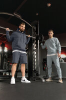 Regular Fit Sport Hoodie Herren Marken-Stick S-23RS034 Anthracite L