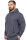 Regular Fit Sport Hoodie Herren Marken-Stick S-23RS034 Anthracite L