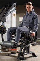 Regular Fit Sport Hoodie Herren Marken-Stick S-23RS034 Anthracite XXL