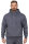 Regular Fit Sport Hoodie Herren Marken-Stick S-23RS034 Anthracite 4XL
