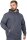 Regular Fit Sport Hoodie Herren Marken-Stick S-23RS034 Anthracite 4XL