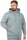 Regular Fit Sport Hoodie Herren Marken-Stick S-23RS034 Grey XS