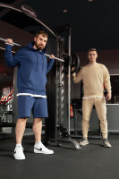 Regular Fit Sport Hoodie Herren Marken-Stick S-23RS034 Dark Blue 3XL