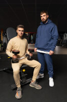 Regular Fit Sport Hoodie Herren Marken-Stick S-23RS034 Dark Blue 5XL