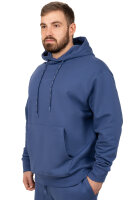 Reichstadt Herren Regular Fit Sport Hoodie Marken-Stick S-23RS034 Dark Blue 5XL