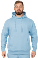 Reichstadt Herren Regular Fit Sport Hoodie Marken-Stick S-23RS034 Baby Blue M