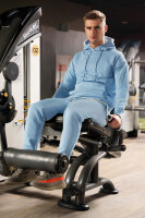 Reichstadt Herren Regular Fit Sport Hoodie Marken-Stick S-23RS034 Baby Blue M