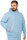 Regular Fit Sport Hoodie Herren Marken-Stick S-23RS034 Baby Blue L