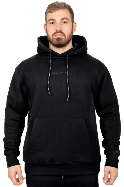 Reichstadt Herren Regular Fit Sport Hoodie Marken-Stick S-23RS034 Black S