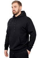 Reichstadt Herren Regular Fit Sport Hoodie Marken-Stick S-23RS034 Black S