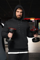 Reichstadt Herren Regular Fit Sport Hoodie Marken-Stick S-23RS034 Black S