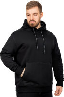 Regular Fit Sport Hoodie Herren Marken-Stick S-23RS034 Black 3XL