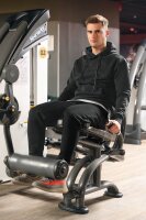 Regular Fit Sport Hoodie Herren Marken-Stick S-23RS034 Black 5XL