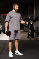 Regular Fit Shorts Herren Marken-StickS-23RS043 Dark Grey 4XL