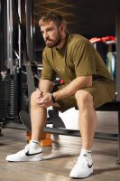 Reichstadt Herren Regular Fit Sport Hose Marken-Stick S-23RS043 Khaki XS