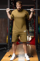 Regular Fit Shorts Herren Marken-StickS-23RS043 Khaki M