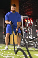 Regular Fit Shorts Herren Marken-StickS-23RS043 Light Purple XL