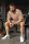 Herren Sport Shorts S-23RS043 Warm Brown M