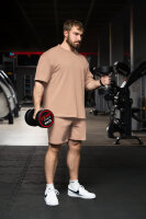 Regular Fit Shorts Herren Marken-StickS-23RS043 Warm Brown 4XL