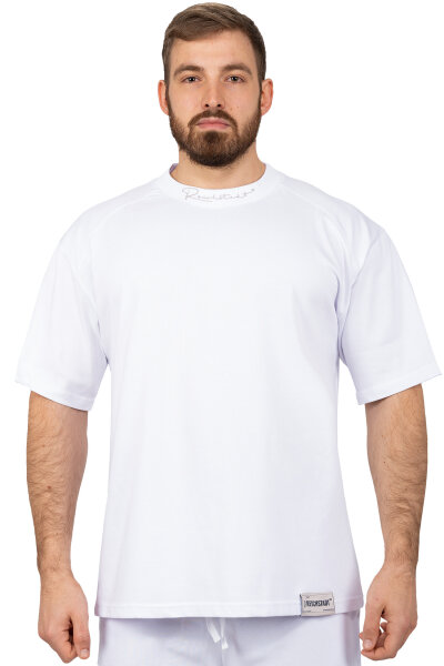 Reichstadt Herren Relaxed Fit Sport Kurzarmshirt S-23RS041 White L