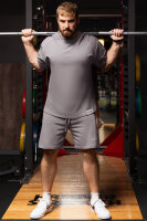 Reichstadt Herren Relaxed Fit Sport Kurzarmshirt S-23RS041 Dark Grey XL