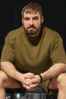 Relaxed Fit T-Shirt Herren  S-23RS041 Khaki XXL