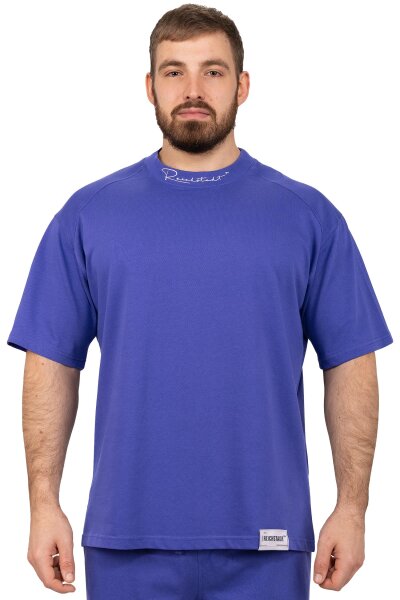 Reichstadt Herren Relaxed Fit Sport Kurzarmshirt S-23RS041 Light Purple 5XL