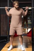 Relaxed Fit T-Shirt Herren  S-23RS041 Warm Brown XXL