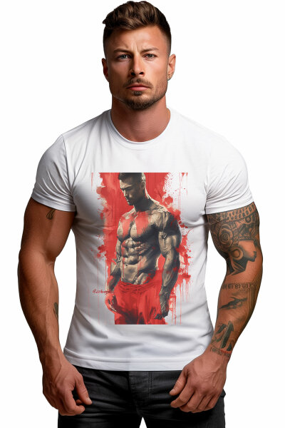 Herren Print  T-Shirt 24RS047