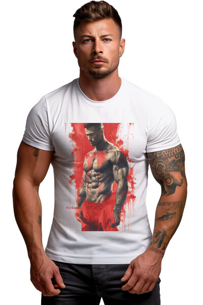 Reichstadt Herren T-Shirt 24RS047 Weiß 3XL