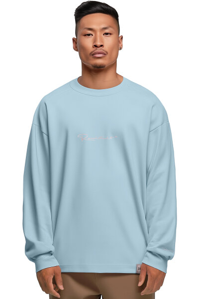 Oversized Langarm Shirt Herren  23RS042 Baby Blue XXL