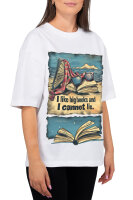 Reichstadt Damen Oversized Kurzarmshirt 24RSW057 Beachside Booklover L