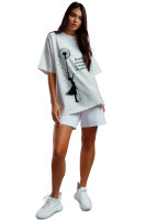 Oversized T-Shirt Damen Logoschriftzug 24RSW057 Positive Dreamer XXL