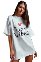 Oversized T-Shirt Damen Logoschriftzug 24RSW057 Positive Pulse S