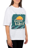 Reichstadt Damen Oversized Kurzarmshirt 24RSW057 Sunset Vibes M