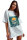 Oversized T-Shirt Damen Logoschriftzug 24RSW057 Sunset Vibes M