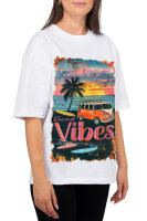 Oversized T-Shirt Damen Logoschriftzug 24RSW057 Surfside Vibes L