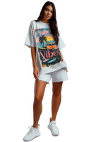Oversized T-Shirt Damen Logoschriftzug 24RSW057 Surfside Vibes XL