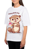 Reichstadt Damen Oversized Kurzarmshirt 24RSW057 Otterly Birthday S
