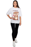 Oversized T-Shirt Damen Logoschriftzug 24RSW057 Otterly Birthday M