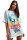 Oversized T-Shirt Damen Logoschriftzug 24RSW057 Tropical Vibes L