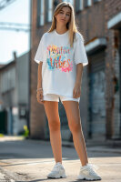 Oversized T-Shirt Damen Logoschriftzug 24RSW057 Vibrant Positivity XL